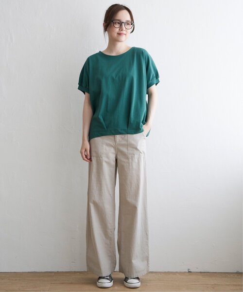 LBC(エルビーシー)の「冷感ドルマンタックプルオーバー(Tシャツ/カットソー・レディース・イエロー/グリーン/その他1/ブラック/ベージュ・M/L)」の16枚目の写真