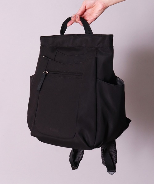 anello(アネロ)の「(LF)【anello】10ポケット 多収納 リュック(バックパック/リュック・レディース・ライトグレー/グレイッシュブルー/ブラック・ONE SIZE)」の11枚目の写真