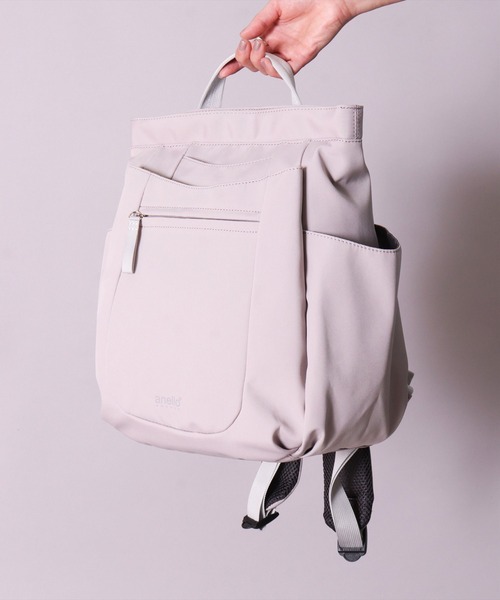 anello(アネロ)の「(LF)【anello】10ポケット 多収納 リュック(バックパック/リュック・レディース・ライトグレー/グレイッシュブルー/ブラック・ONE SIZE)」の13枚目の写真