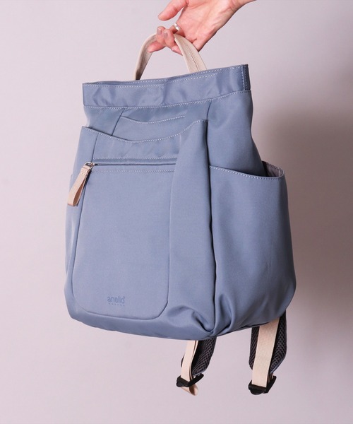 anello(アネロ)の「(LF)【anello】10ポケット 多収納 リュック(バックパック/リュック・レディース・ライトグレー/グレイッシュブルー/ブラック・ONE SIZE)」の17枚目の写真