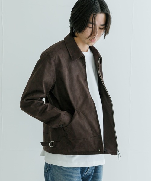 URBAN RESEARCH（アーバンリサーチ）の「VEGAN SUEDE SPORTS JACKET（その他アウター・メンズ・ブラック/ブラウン・MEDIUM/LARGE）」の2枚目の写真