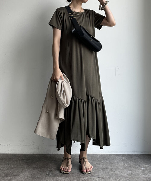 【美品】Doudou ベロアワンピース WEB限定 セール】【WEB限定】2WAY切替ワンピース（ワンピース）｜DouDou