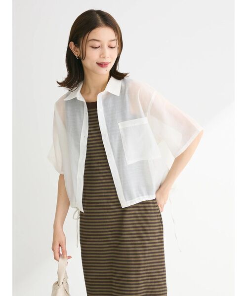 Sugar spoon（シュガースプーン）の「・SUGAR　SPOON　ボーダーアメスリワンピース（ワンピース・レディース・ブラック/カーキ/ブラウン・FREE）」の8枚目の写真