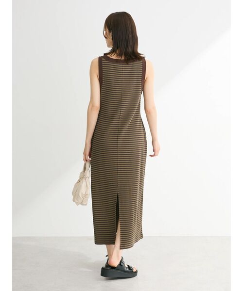 Sugar spoon（シュガースプーン）の「・SUGAR　SPOON　ボーダーアメスリワンピース（ワンピース・レディース・ブラック/カーキ/ブラウン・FREE）」の5枚目の写真