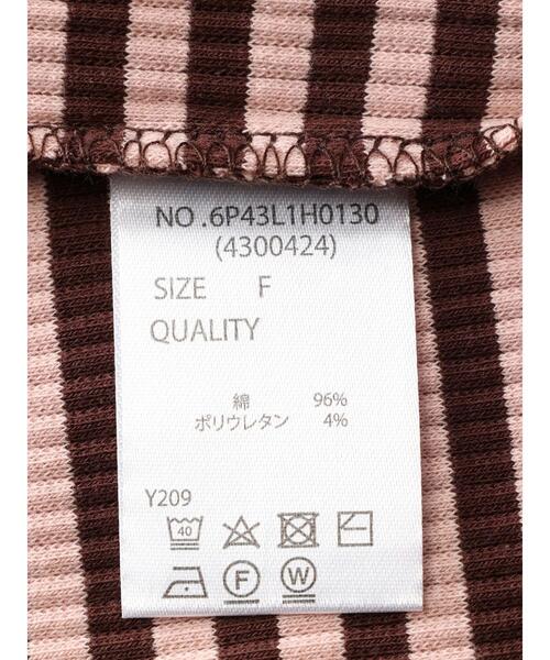 Sugar spoon（シュガースプーン）の「・SUGAR　SPOON　ボーダーアメスリワンピース（ワンピース・レディース・ブラック/カーキ/ブラウン・FREE）」の13枚目の写真