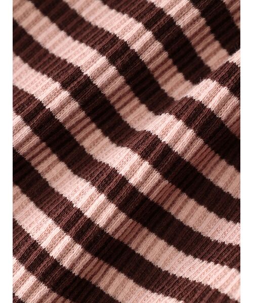 Sugar spoon（シュガースプーン）の「・SUGAR　SPOON　ボーダーアメスリワンピース（ワンピース・レディース・ブラック/カーキ/ブラウン・FREE）」の11枚目の写真