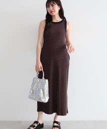 Sugar spoon | ・SUGAR SPOON ボーダーアメスリワンピース(ワンピース)