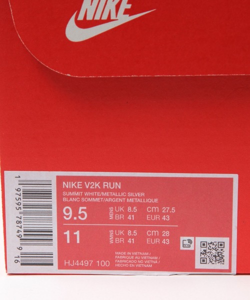 NIKE（ナイキ）の「【NIKE(ナイキ)】V2K ラン（スニーカー・メンズ・グレー/ホワイト/ブラック/チャコール・27.5/26.5）」の13枚目の写真