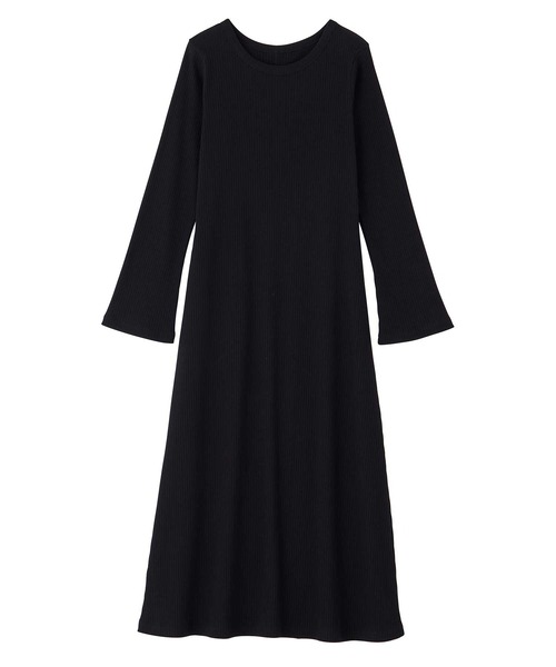 GeeRA（ジーラ）の「マルチフリルビスチェ＆リブワンピースセット（ワンピース・レディース・ブラック/杢グレー・MEDIUM/LARGE）」の10枚目の写真