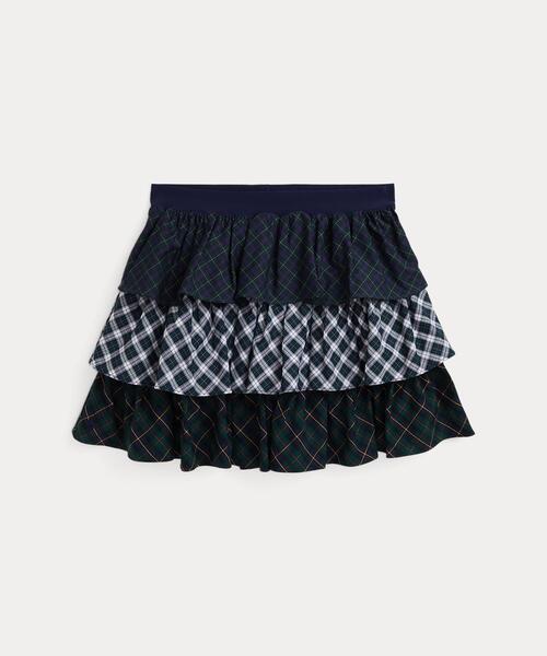 チェック ティアード ポプリン スカート（スカート）｜POLO RALPH 
