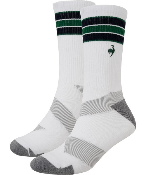 le coq sportif（ルコックスポルティフ）の「MoveSox(ライン／ミドル丈)（ソックス/靴下・メンズ・グリーン系/ネイビー系/ブラウン系その他・25-27/22-24）」の2枚目の写真