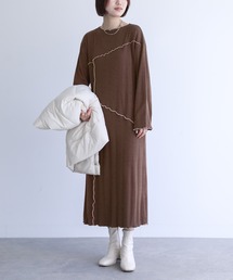 n'OrLABEL | 『配色メローランダムワンピース』(ワンピース)