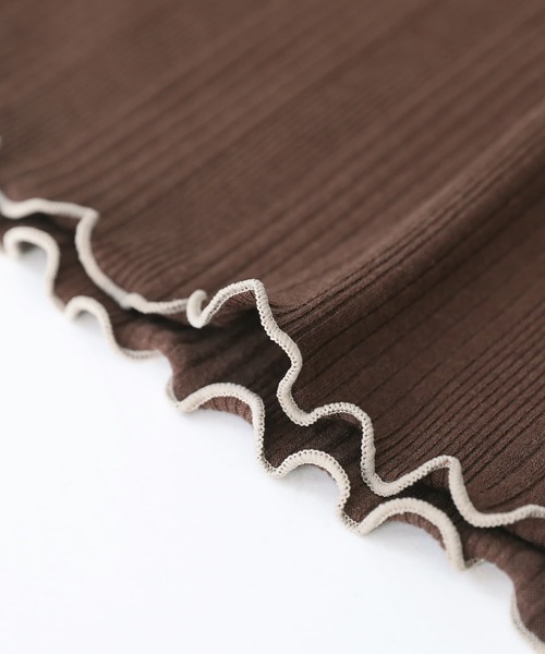 n'OrLABEL（ノアールレーベル）の「『配色メローランダムワンピース』（ワンピース・レディース・ブラウン/カーキ/ブラック・3L/S～Ｍ/L～LL）」の7枚目の写真