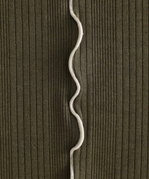 n'OrLABEL（ノアールレーベル）の「『配色メローランダムワンピース』（ワンピース・レディース・ブラウン/カーキ/ブラック・3L/S～Ｍ/L～LL）」の4枚目の写真