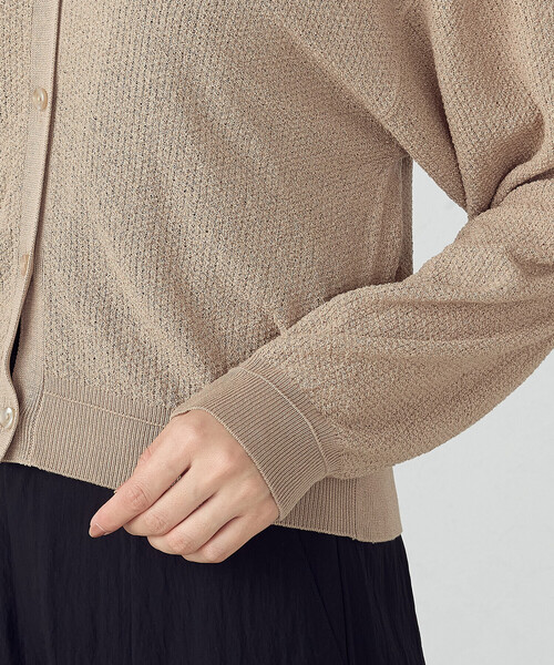 COMME CA ISM(コムサイズム)の「ブークレカーディガン(カーディガン/ボレロ・レディース・ブラック/ベージュ・LARGE/MEDIUM)」の11枚目の写真
