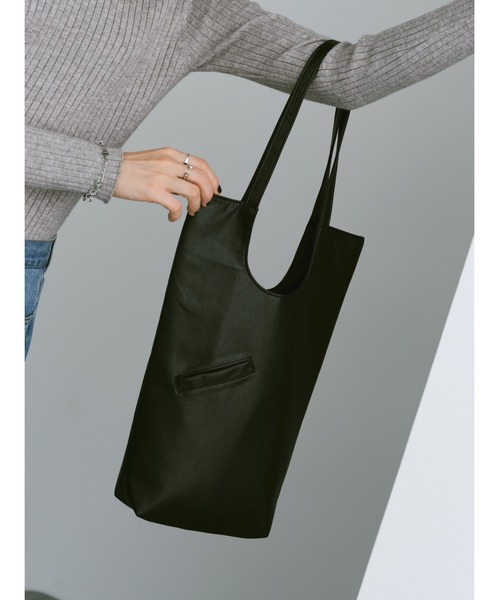 un/neu（アンノイ）の「ミニポケシンプルレクタングルトート（トートバッグ・レディース・シルバー/ブラック/グリーン/ブラウン/レッド・FREE）」の9枚目の写真
