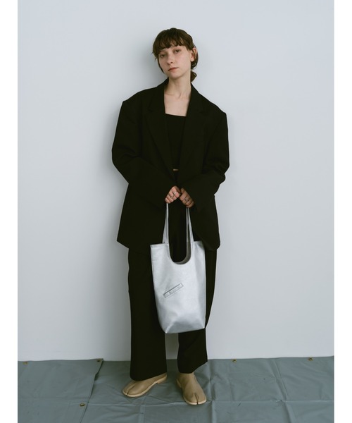 un/neu（アンノイ）の「ミニポケシンプルレクタングルトート（トートバッグ・レディース・シルバー/ブラック/グリーン/ブラウン/レッド・FREE）」の19枚目の写真