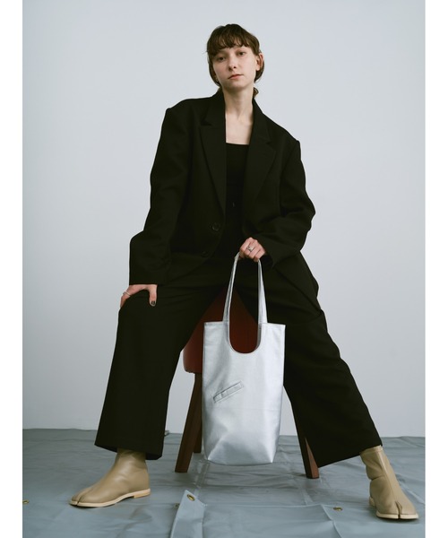 un/neu（アンノイ）の「ミニポケシンプルレクタングルトート（トートバッグ・レディース・シルバー/ブラック/グリーン/ブラウン/レッド・FREE）」の22枚目の写真