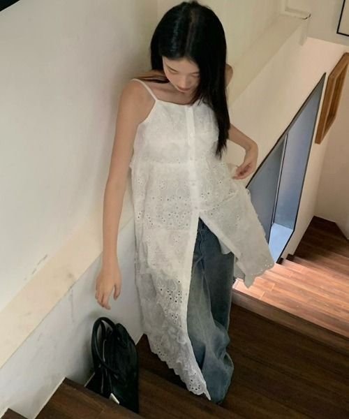 Ritomo De Ricco(リトモ・デ・リコ)の「Ritomo湘南スタイル カットワークパンチングレースワンピース(ワンピース・レディース・ホワイト・MEDIUM/LARGE)」の7枚目の写真