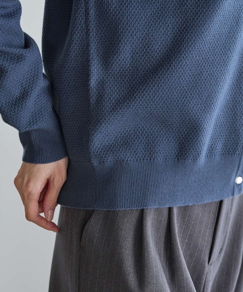 Honeys(ハニーズ)の「ヒアルロン酸Vカーデ(カーディガン/ボレロ・レディース・アイボリー/ブラック/ブルー/杢グレー/モカ・M/L/LL)」の10枚目の写真