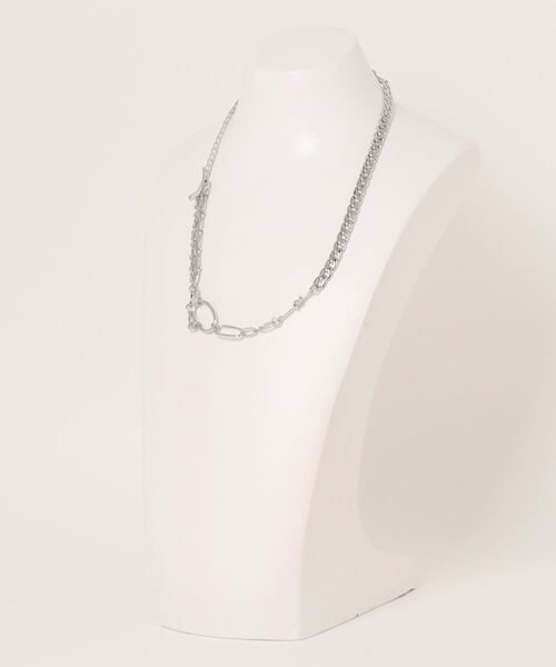 CIAOPANIC TYPY（チャオパニックティピー）の「lil2WAYMIXチェーンネックレス（ネックレス・レディース・シルバー/ゴールド・ONE SIZE）」の12枚目の写真