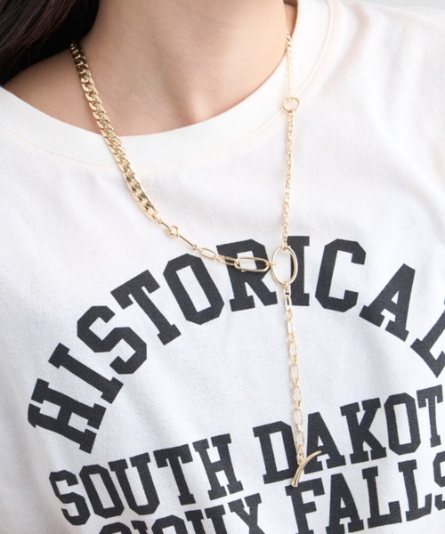 CIAOPANIC TYPY（チャオパニックティピー）の「lil2WAYMIXチェーンネックレス（ネックレス・レディース・シルバー/ゴールド・ONE SIZE）」の5枚目の写真