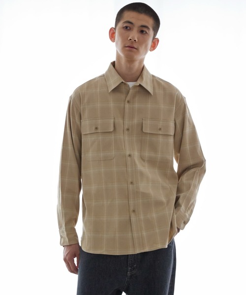 URBAN RESEARCH(アーバンリサーチ)の「『UR TECH』CHECK SHIRTS(シャツ/ブラウス・メンズ・ネイビー/ベージュ・LARGE/MEDIUM)」の3枚目の写真