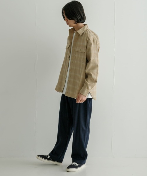 URBAN RESEARCH(アーバンリサーチ)の「『UR TECH』CHECK SHIRTS(シャツ/ブラウス・メンズ・ネイビー/ベージュ・LARGE/MEDIUM)」の8枚目の写真