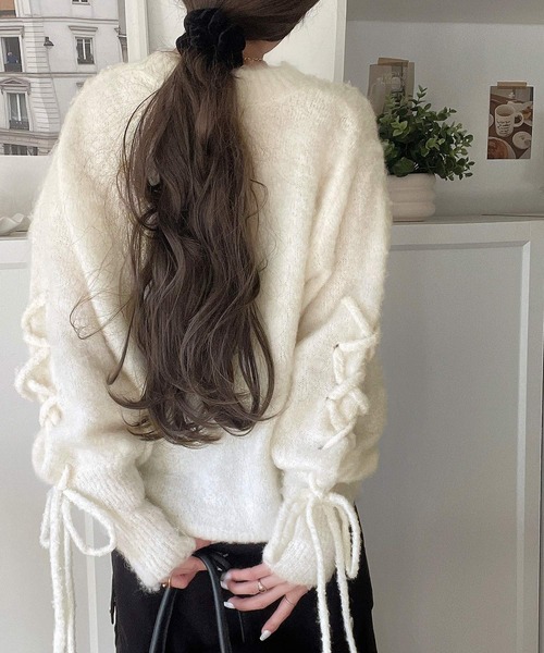 CHANEL レース編み ホワイトニット 五分袖 CHANEL レース編み ホワイトニット 五分袖 CHANEL レース編み ホワイト