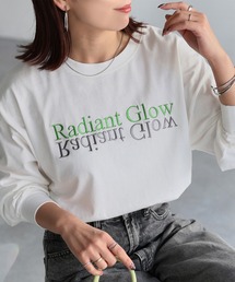 反転ロゴ刺繍ロンT