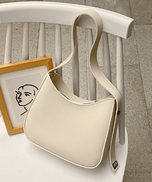 Per sist ence(パーシエンス)の「ワンハンドルハーフムーンショルダーバッグ(ショルダーバッグ・レディース・ホワイト/ブラウン/ダークブラウン/ブラック・FREE)」の14枚目の写真