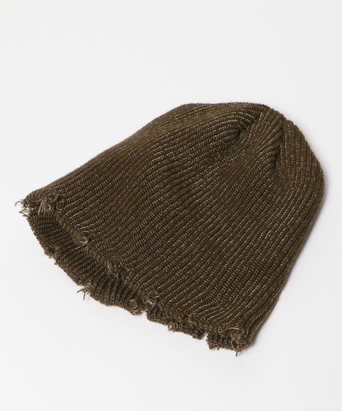 FOREVER 21（フォーエバー トゥエンティーワン）の「【2024FW】ダメージニットビーニー（ニットキャップ/ビーニー・レディース・ブラウン/ブラック・FREE）」の10枚目の写真