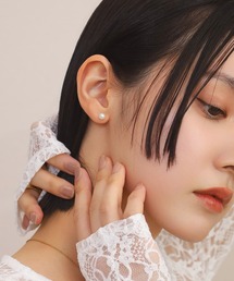 【WEB限定】“MELLOW”1粒パールピアス/5mm/サージカルステンレス(金属アレルギー対応)【LHME / エルエイチエムイー】