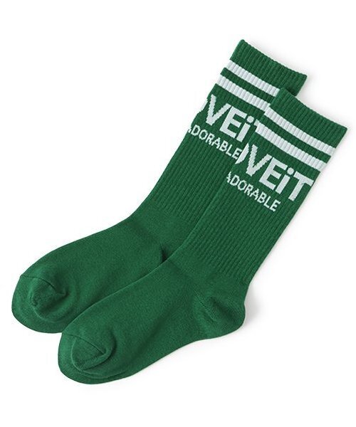 by LOVEiT(バイラビット)の「ロゴクルーソックス(ソックス/靴下・キッズ・グリーン/ブラック/オフホワイト・S/M/L/LL)」の3枚目の写真