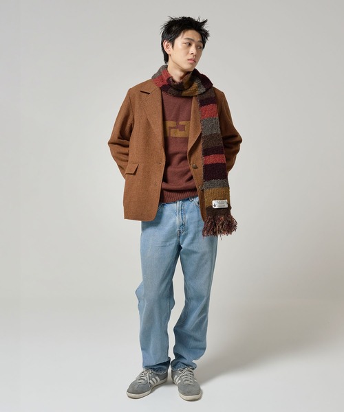 TINA:JOJUN(ティーナジョジュン)の「ウールミックス チェックジャケット TINA:JOJUN(テーラードジャケット・レディース・キャメル/カーキ・M)」の8枚目の写真