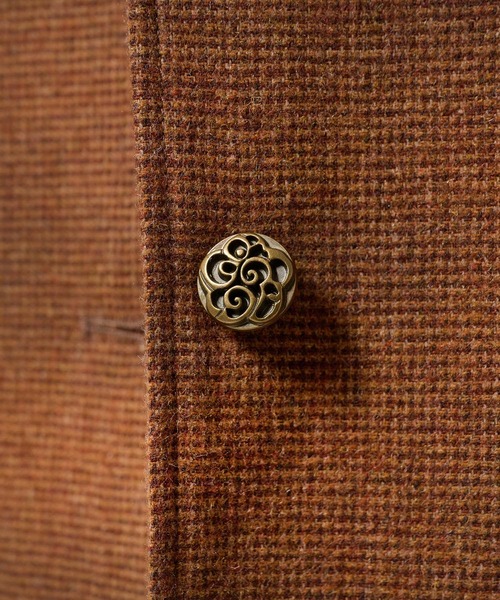 TINA:JOJUN(ティーナジョジュン)の「ウールミックス チェックジャケット TINA:JOJUN(テーラードジャケット・レディース・キャメル/カーキ・M)」の10枚目の写真