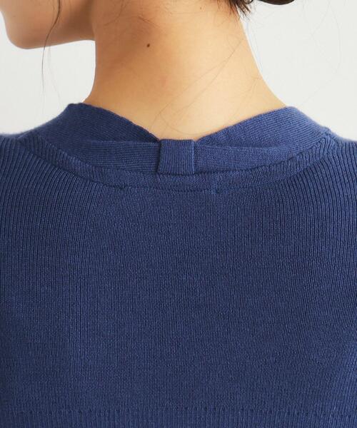 LAURA ASHLEY（ローラアシュレイ）の「【ウール混】バックリボン ロングカーデ（カーディガン/ボレロ・レディース・ベージュ/ライトグレー系9/ブラウン系・40/38）」の17枚目の写真