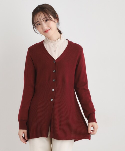 LAURA ASHLEY（ローラアシュレイ）の「【ウール混】バックリボン ロングカーデ（カーディガン/ボレロ・レディース・ベージュ/ライトグレー系9/ブラウン系・40/38）」の20枚目の写真