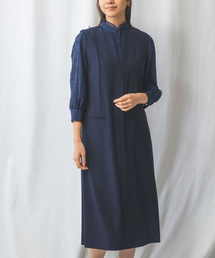 【NARACAMICIE】キーネックジャンパースカート