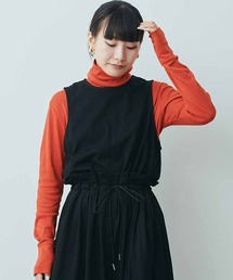 ＭＥＤＥ１９Ｆ　吸湿発熱コットンフライスタートルネックトップス