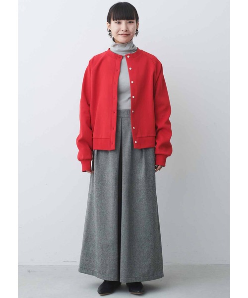MEDE19F(メデジュウキュウ)の「MEDE19F 吸湿発熱コットンフライスタートルネックトップス(Tシャツ/カットソー・レディース・オフホワイト/グレー/レッド・LARGE/MEDIUM)」の7枚目の写真
