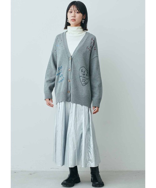 MEDE19F(メデジュウキュウ)の「MEDE19F 吸湿発熱コットンフライスタートルネックトップス(Tシャツ/カットソー・レディース・オフホワイト/グレー/レッド・LARGE/MEDIUM)」の12枚目の写真