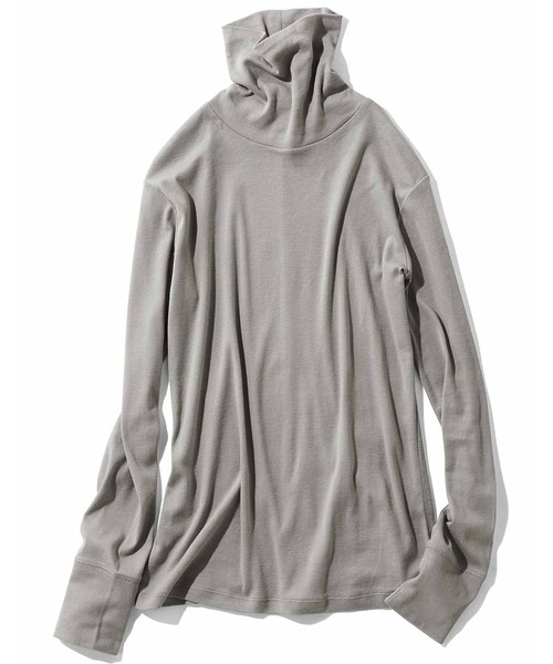 MEDE19F(メデジュウキュウ)の「MEDE19F 吸湿発熱コットンフライスタートルネックトップス(Tシャツ/カットソー・レディース・オフホワイト/グレー/レッド・LARGE/MEDIUM)」の20枚目の写真