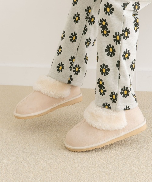 URBAN RESEARCH DOORS（アーバンリサーチドアーズ）の「ショートムートンブーツ(KIDS)（スニーカー・キッズ・ブラウン/ベージュ・18/19/20/21）」の2枚目の写真