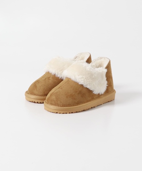 URBAN RESEARCH DOORS（アーバンリサーチドアーズ）の「ショートムートンブーツ(KIDS)（スニーカー・キッズ・ブラウン/ベージュ・18/19/20/21）」の7枚目の写真