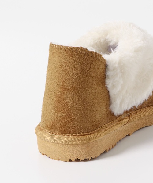 URBAN RESEARCH DOORS（アーバンリサーチドアーズ）の「ショートムートンブーツ(KIDS)（スニーカー・キッズ・ブラウン/ベージュ・18/19/20/21）」の13枚目の写真