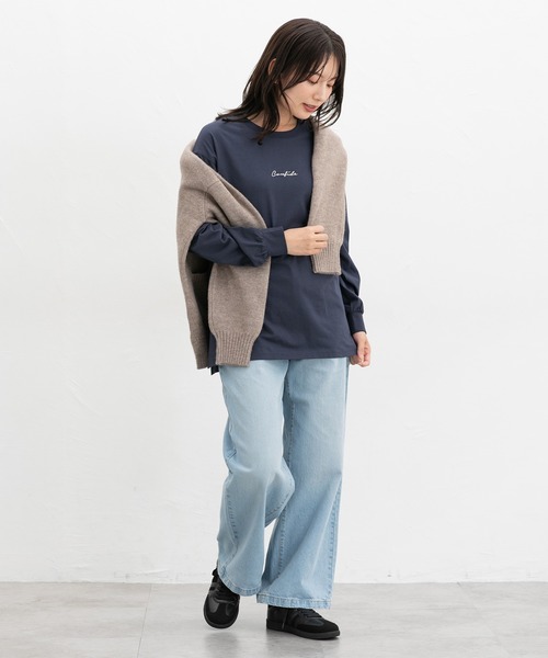 ロゴ刺繍チュニックT（Tシャツ/カットソー）｜Honeys（ハニーズ