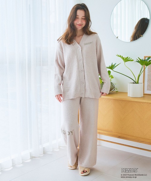 セール】【PEANUTS/ピーナッツ】SNOOPYもこもこルームウェアロング