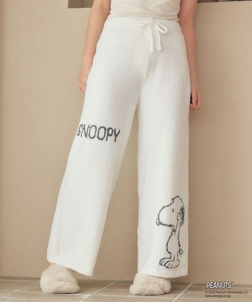 PEANUTS(ピーナッツ)の「【PEANUTS/ピーナッツ】SNOOPYもこもこルームウェアロングパンツ(上下別売り)(ルームウェア/パジャマ・レディース・ピンク/グレー/アイボリー/オフホワイト・M/L/LL)」の5枚目の写真