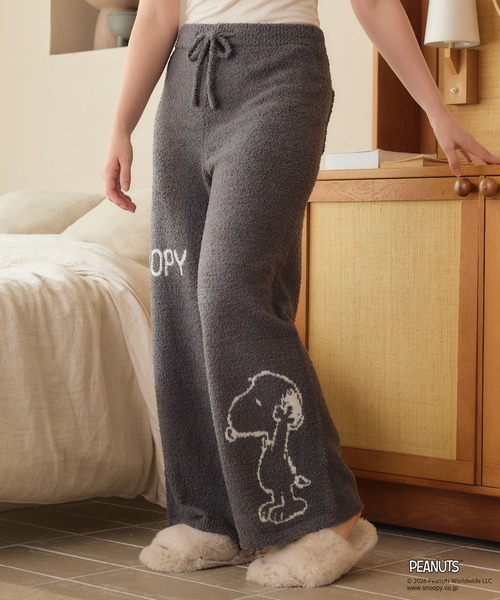 PEANUTS(ピーナッツ)の「【PEANUTS/ピーナッツ】SNOOPYもこもこルームウェアロングパンツ(上下別売り)(ルームウェア/パジャマ・レディース・ピンク/グレー/アイボリー/オフホワイト・M/L/LL)」の15枚目の写真